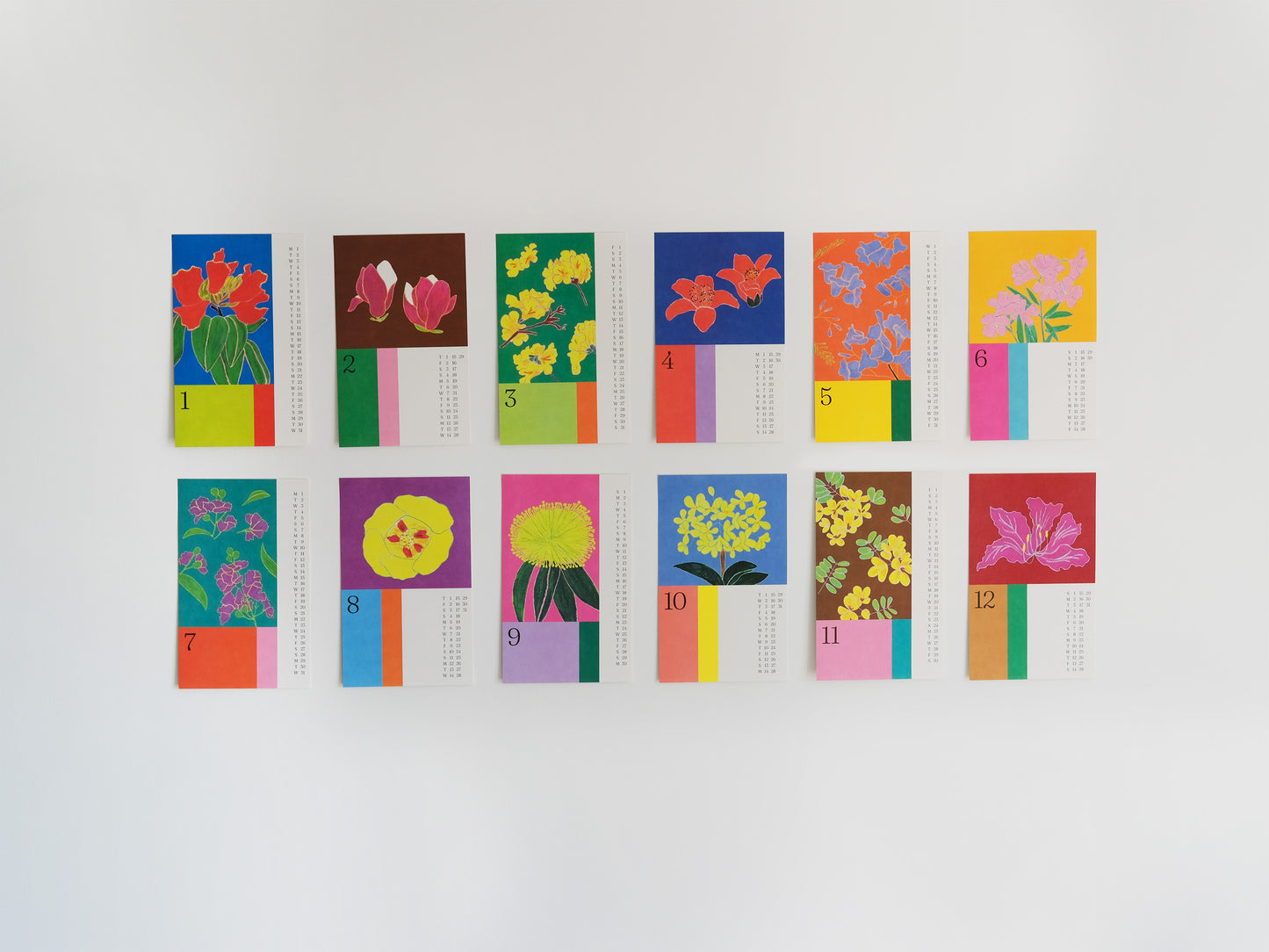 a blossoming 2024 月曆